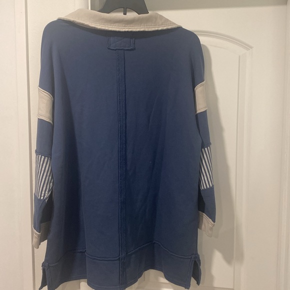 Women’s Free People We The Free Clean Prep Polo. Size Large. NWOT - Picture 13 of 15